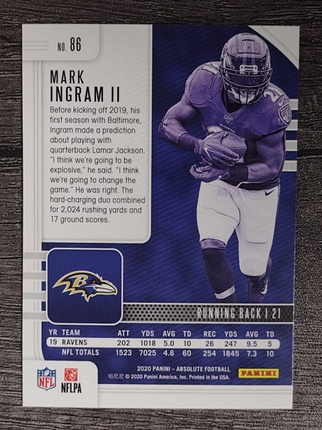 2020 Absolute Retail #86 Mark Ingram II