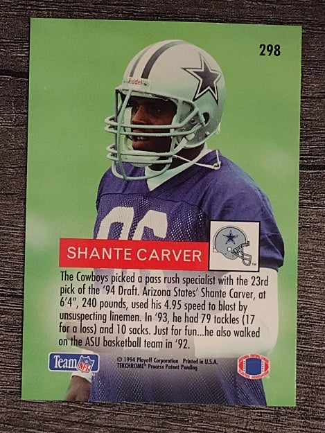 1994 Playoff #298 Shante Carver RC