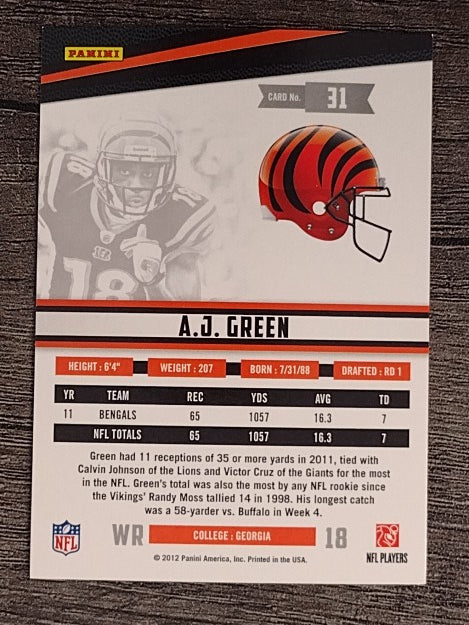 2012 Rookies and Stars #31 A.J. Green