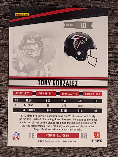 2012 Rookies and Stars #10 Tony Gonzalez