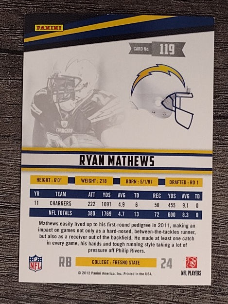 2012 Rookies and Stars #119 Ryan Mathews