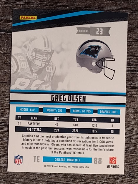2012 Rookies and Stars #23 Greg Olsen