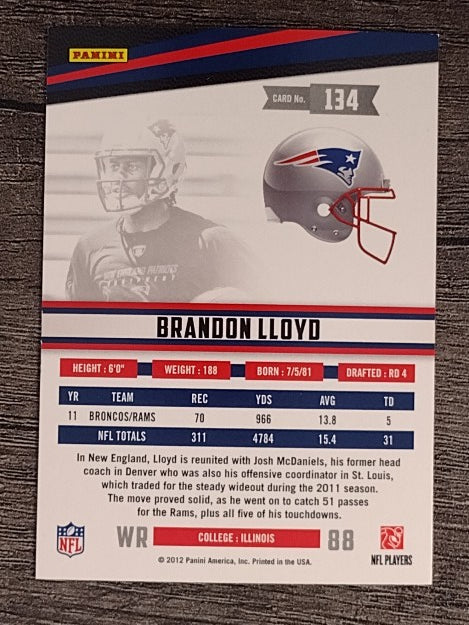 2012 Rookies and Stars #134 Brandon Lloyd
