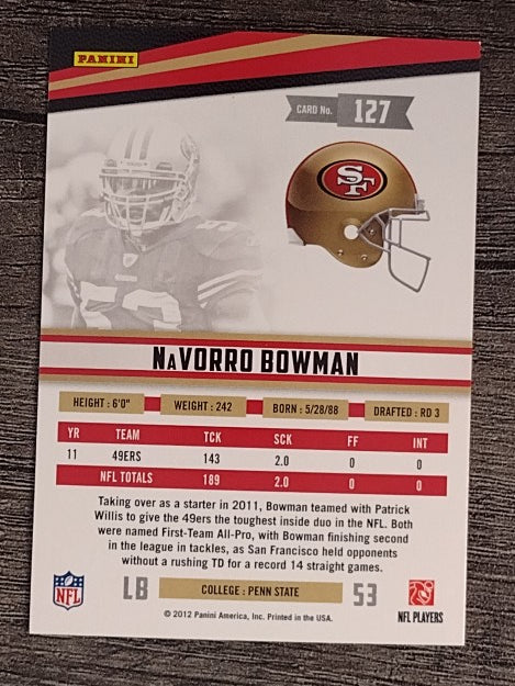 2012 Rookies and Stars #127 NaVorro Bowman