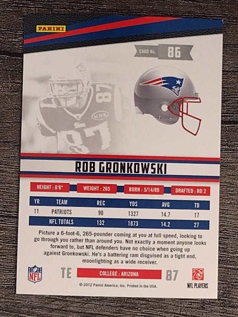2012 Rookies and Stars #86 Rob Gronkowski