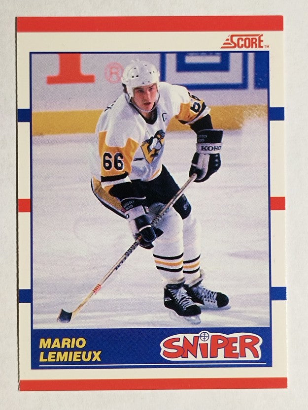 1990-91 Score Canadian #337 Mario Lemieux Sniper