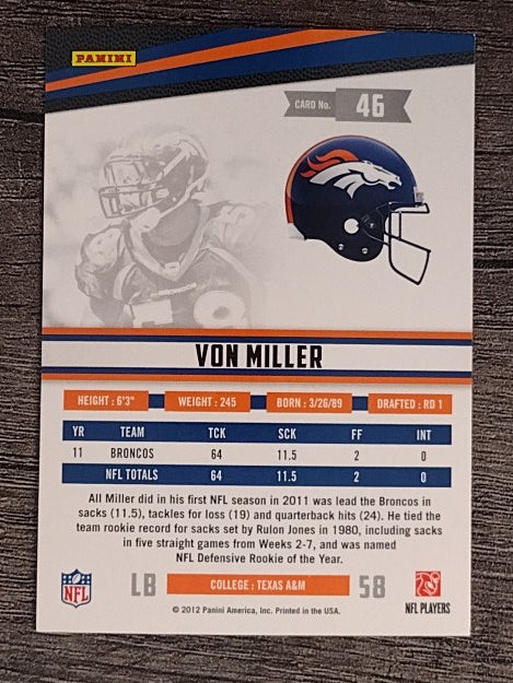 2012 Rookies and Stars #46 Von Miller