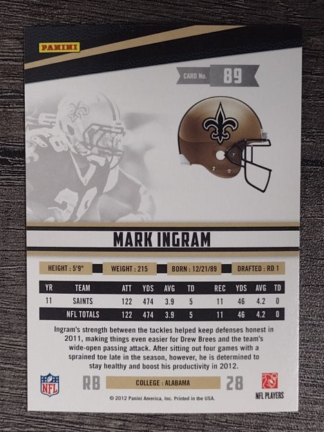 2012 Rookies and Stars #89 Mark Ingram
