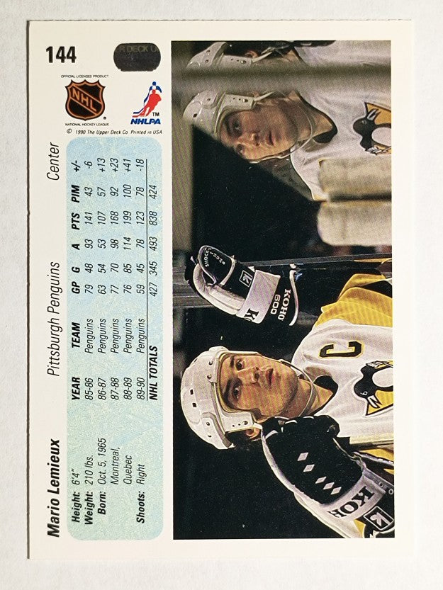 1990-91 Upper Deck #144 Mario Lemieux