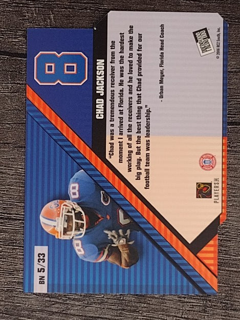 2006 Press Pass Big Numbers #BN5 Chad Jackson