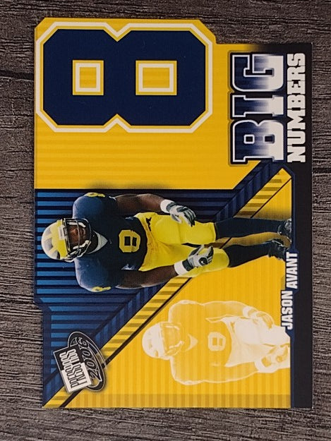 2006 Press Pass Big Numbers #BN11 Jason Avant