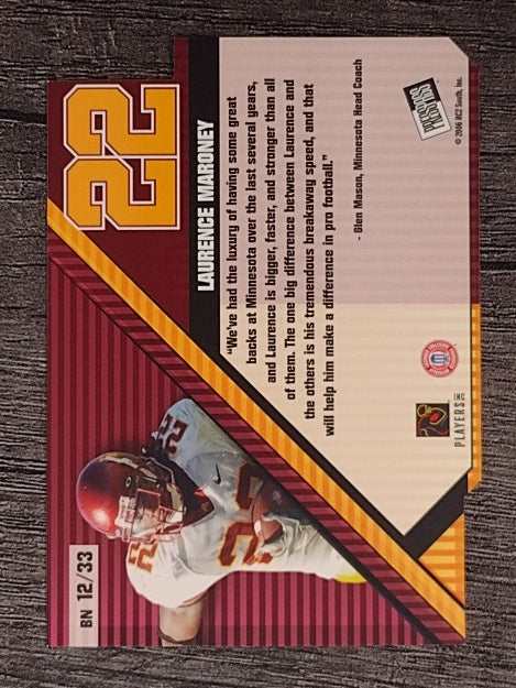 2006 Press Pass Big Numbers #BN12 Laurence Maroney