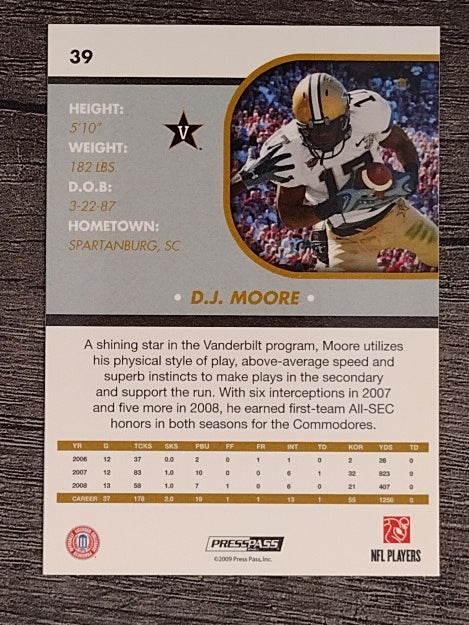2009 Press Pass SE #39 D.J. Moore