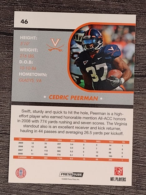 2009 Press Pass SE #46 Cedric Peerman
