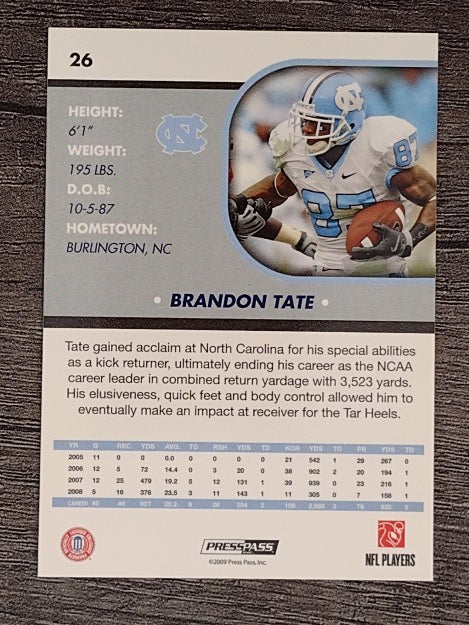 2009 Press Pass SE #26 Brandon Tate