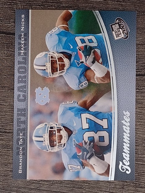 2009 Press Pass #97 Hakeem Nicks/Brandon Tate TM