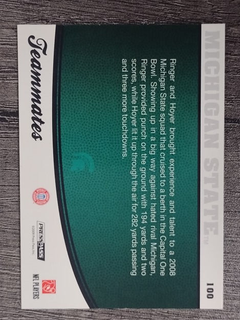 2009 Press Pass #100 Javon Ringer/Brian Hoyer TM