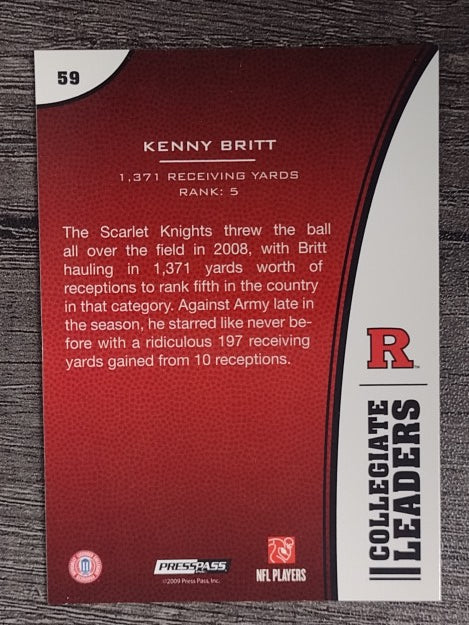 2009 Press Pass #59 Kenny Britt LL