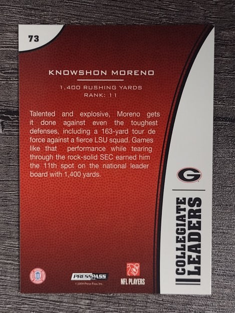 2009 Press Pass #73 Knowshon Moreno LL