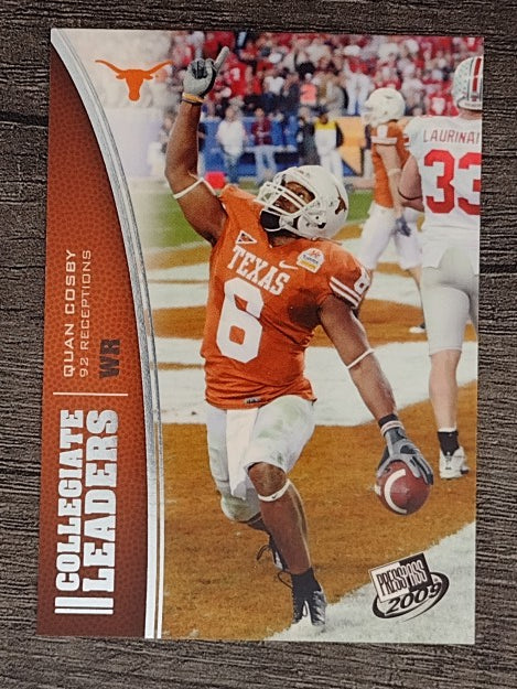 2009 Press Pass #62 Quan Cosby LL
