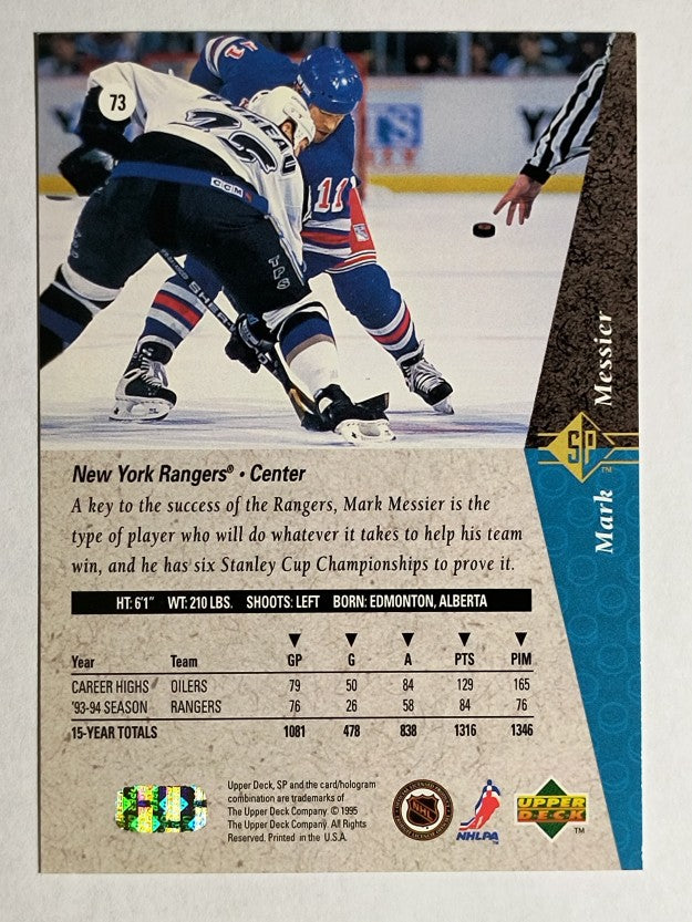 1994-95 SP #73 Mark Messier