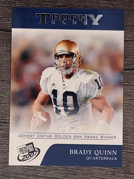2007 Press Pass #70 Brady Quinn TC