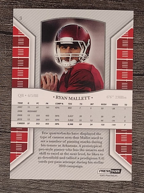 2011 Press Pass Legends #3 Ryan Mallett