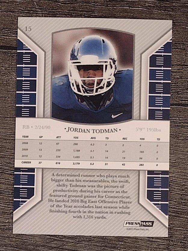 2011 Press Pass Legends #15 Jordan Todman