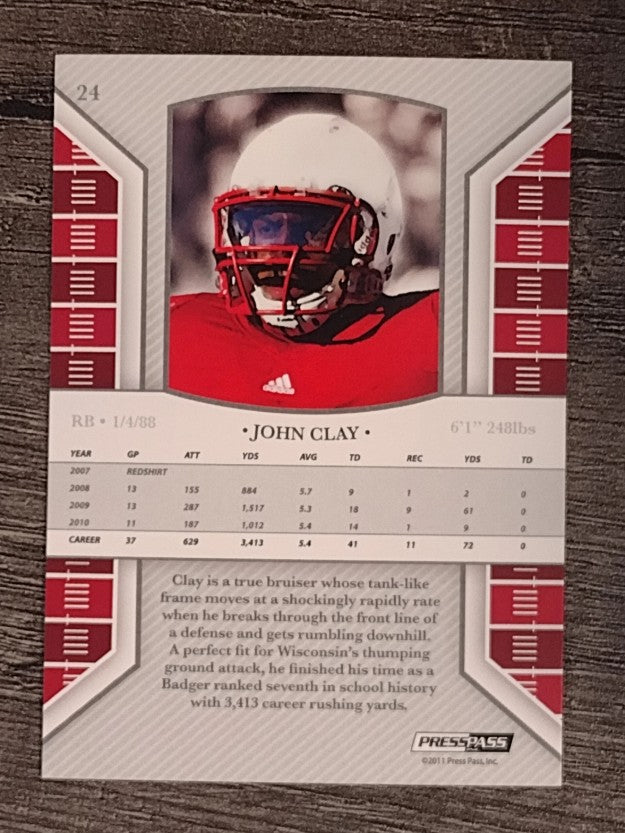 2011 Press Pass Legends #24 John Clay