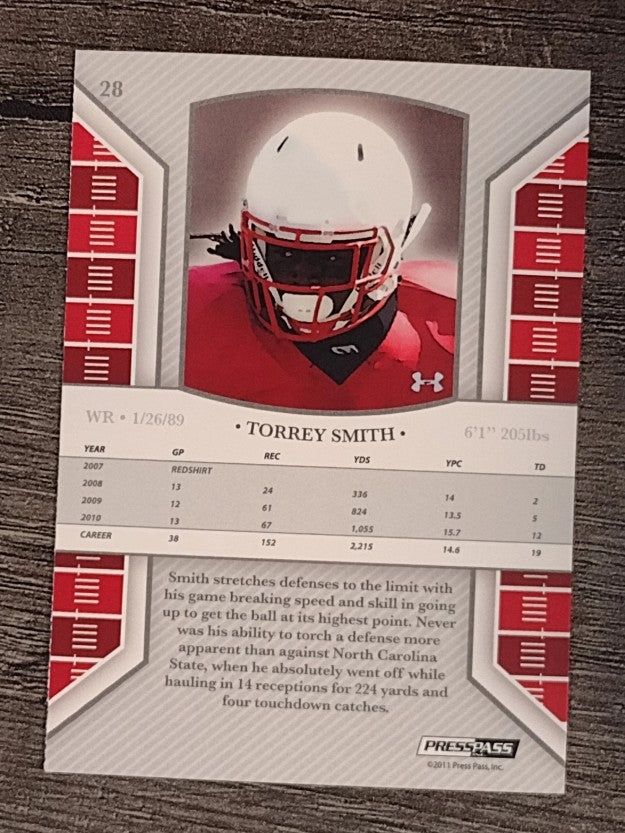 2011 Press Pass Legends #28 Torrey Smith