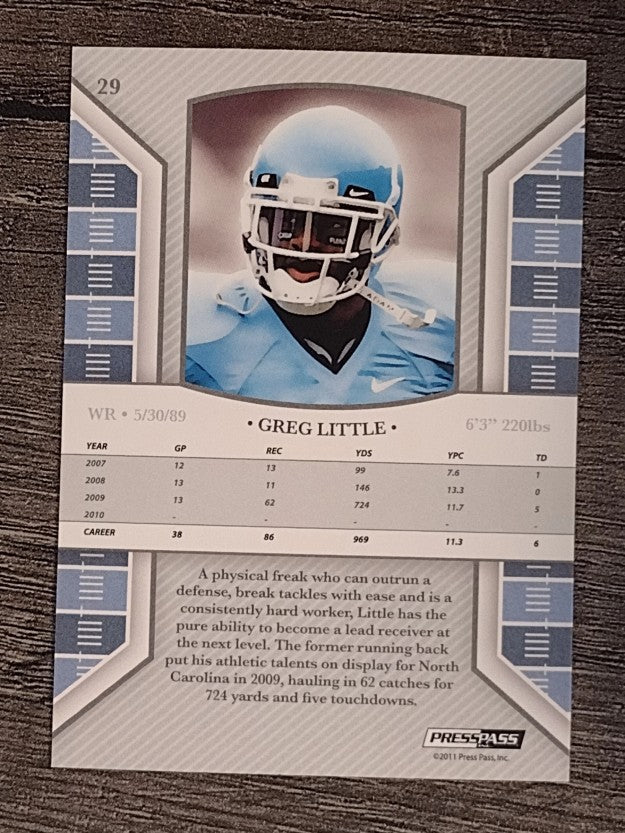 2011 Press Pass Legends #29 Greg Little