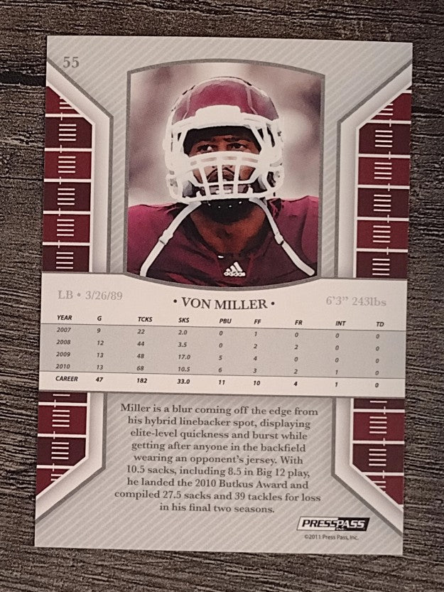 2011 Press Pass Legends #55 Von Miller