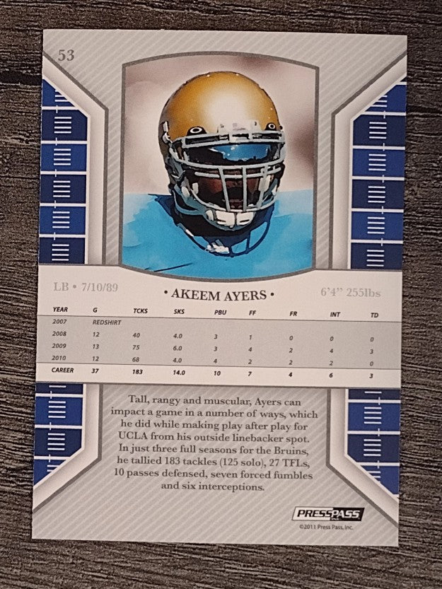 2011 Press Pass Legends #53 Akeem Ayers