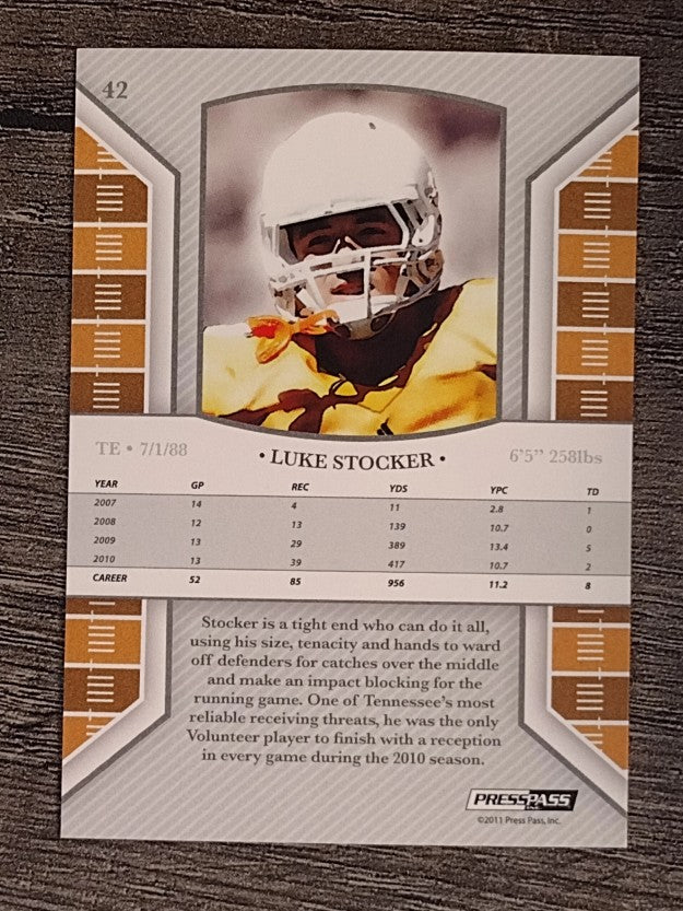 2011 Press Pass Legends #42 Luke Stocker