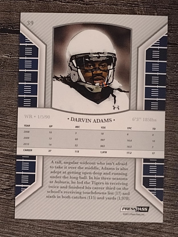 2011 Press Pass Legends #39 Darvin Adams
