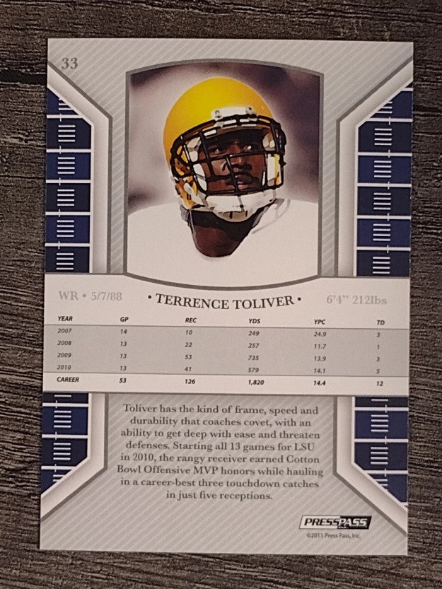 2011 Press Pass Legends #33 Terrence Toliver