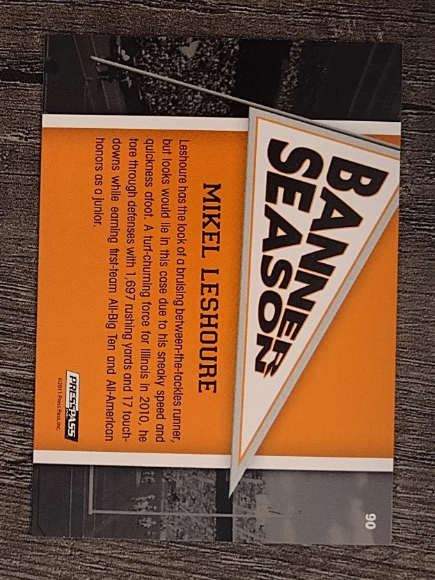 2011 Press Pass #90 Mikel Leshoure BS
