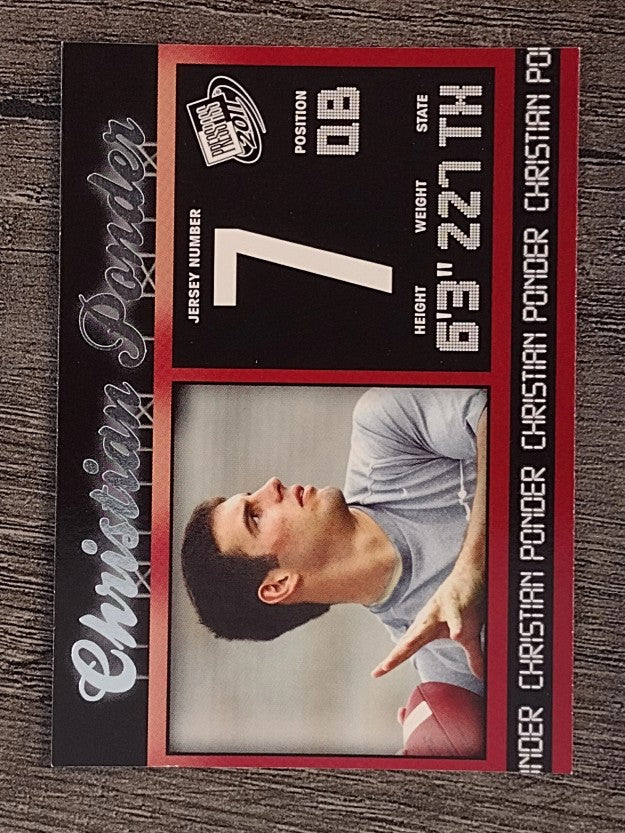 2011 Press Pass #14 Christian Ponder