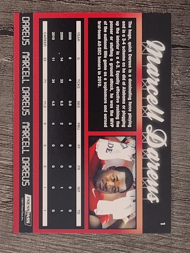 2011 Press Pass #1 Marcell Dareus