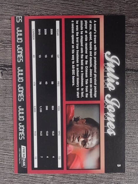 2011 Press Pass #3 Julio Jones