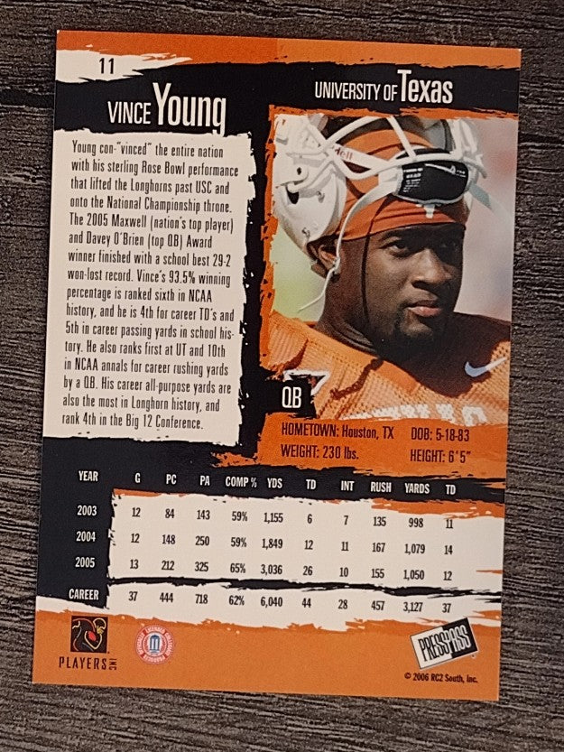 2006 Press Pass #11 Vince Young