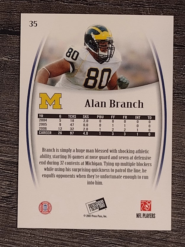 2007 Press Pass Legends #35 Alan Branch