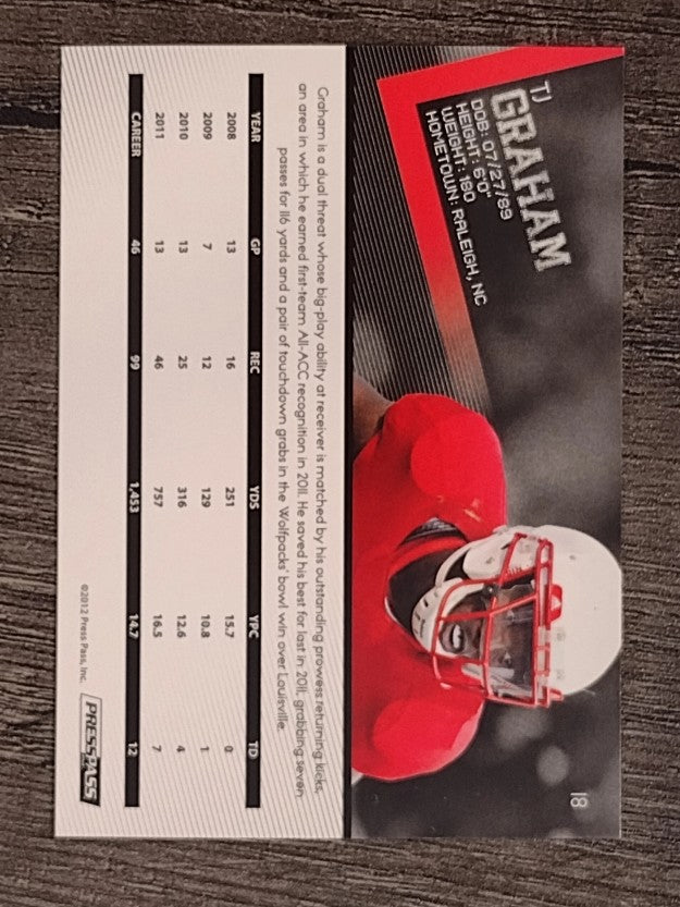 2012 Press Pass #18 T.J. Graham