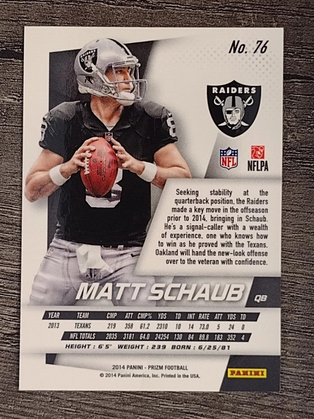 2014 Panini Prizm #76 Matt Schaub
