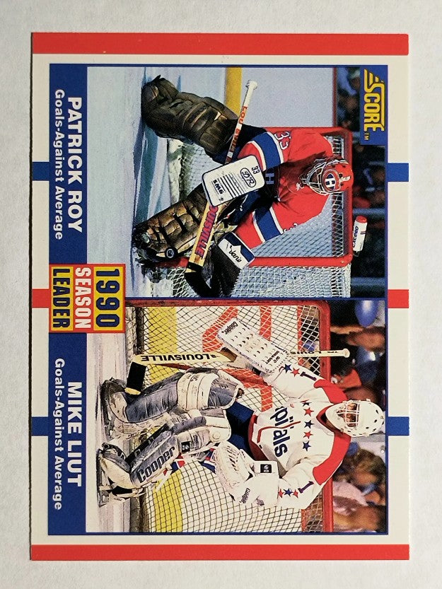 1990-91 Score Canadian #354 Patrick Roy/Mike Liut LL