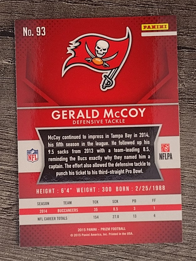 2015 Panini Prizm #93 Gerald McCoy