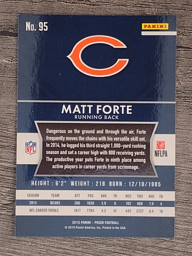2015 Panini Prizm #95 Matt Forte