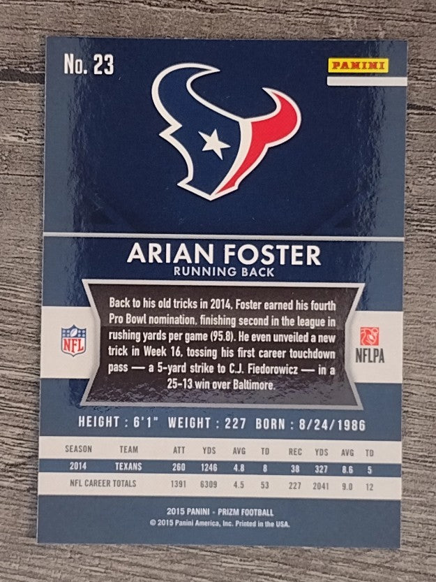 2015 Panini Prizm #23 Arian Foster