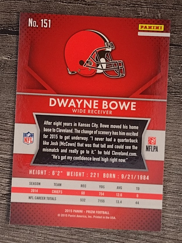 2015 Panini Prizm #151 Dwayne Bowe