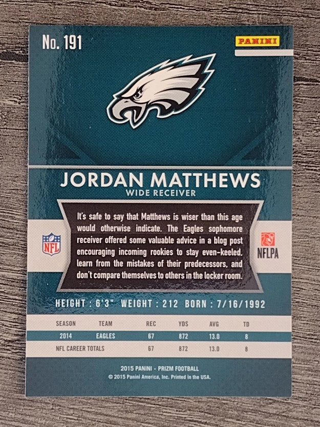 2015 Panini Prizm #191 Jordan Matthews